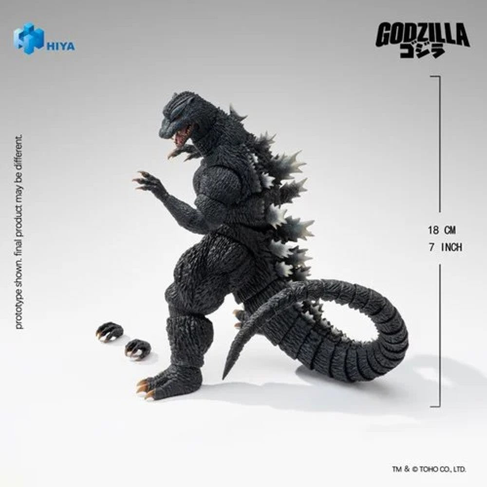 Godzilla Final Wars 2004 Godzilla Exquisite Basic Series None Scale 7-Inch Action Figure by Exquisite in black with tail and claws