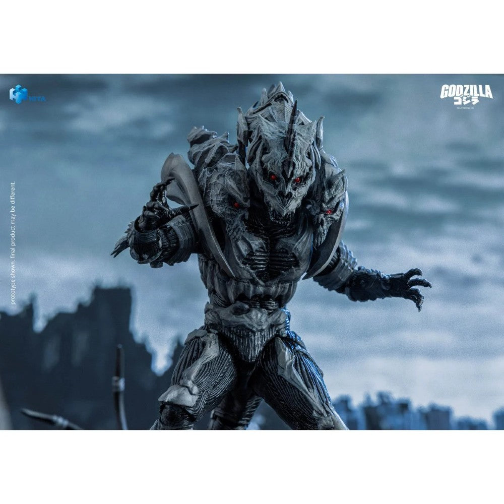 Monster X Godzilla Final Wars 2004 Exquisite Basic Series Scale 8-Inch Action Figure NIB with textured armor and red eyes by Exquisite