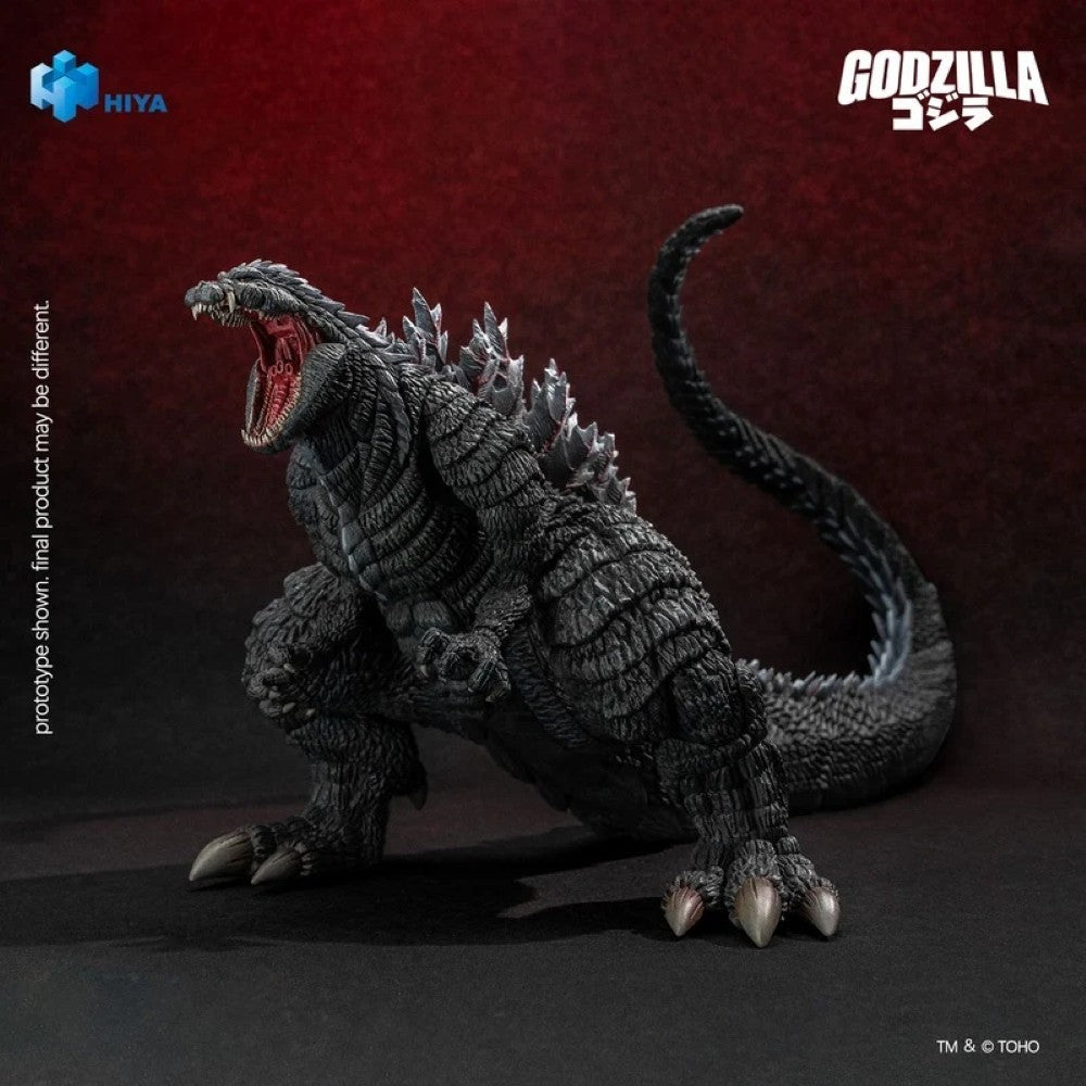 Godzilla Ultima 6.7" Hiya Toys Action Figure Exquisite Basic Singular Point displayed with open mouth and raised tail
