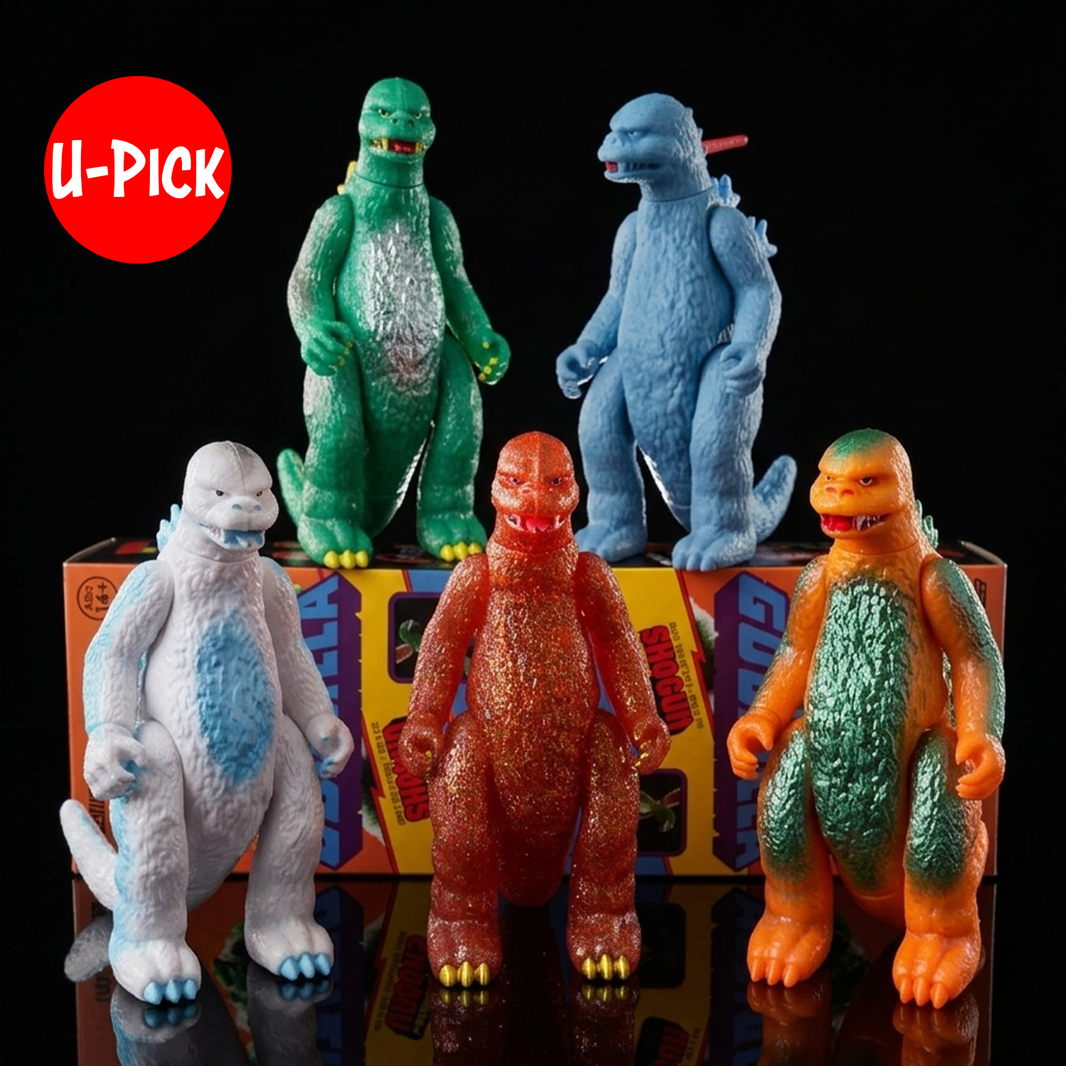 Godzilla 1:18 Scale 3.75" Shogun Action Figures - LOOSE Confirmed Choice by Super7 in multiple vibrant colors