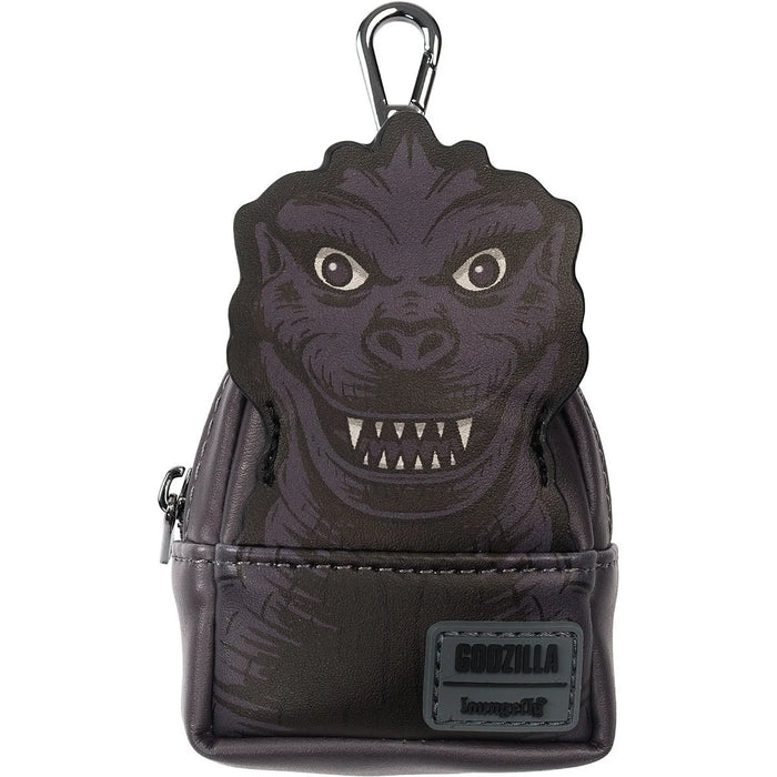 Mini-Loungefly Godzilla Entertainment Earth Exclusive Cosplay U-PICK Bag Charms featuring detailed Godzilla face design new in box collectible