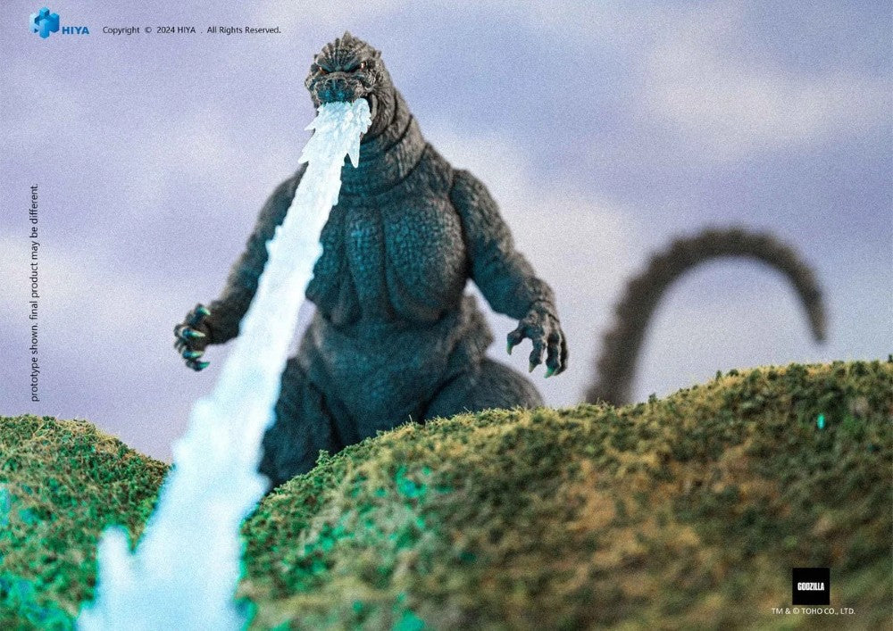Heat Ray Godzilla 1991 Hokkaido Version Hiya Toys Exquisite Basic 7-Inch Action Figure NIB with heat ray effect and detailed sculpt