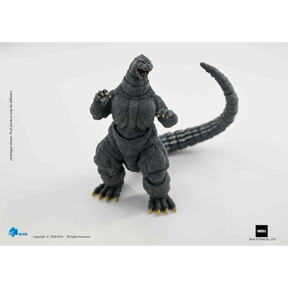 Heat Ray Godzilla 1991 Hokkaido Version Hiya Toys Exquisite Basic 7-Inch Action Figure NIB with textured scales and poseable tail