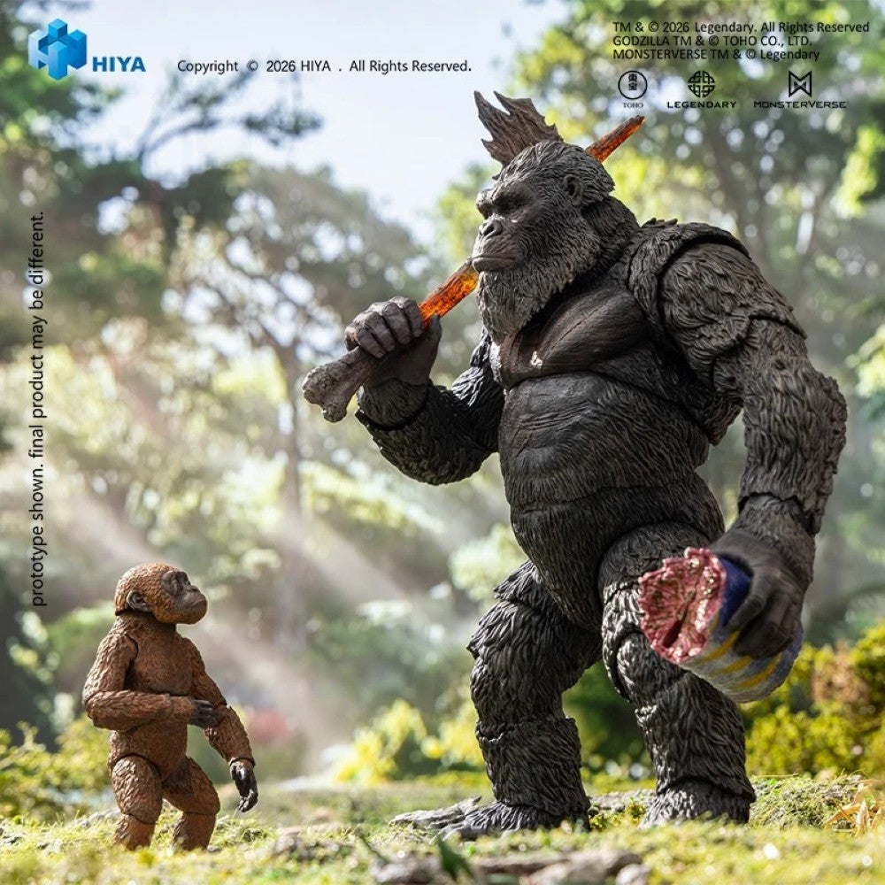 Kong & Suko 6.3" Hiya Toys Action Figure Exquisite Basic AE Exclusive Set featuring Kong and Suko in a forest