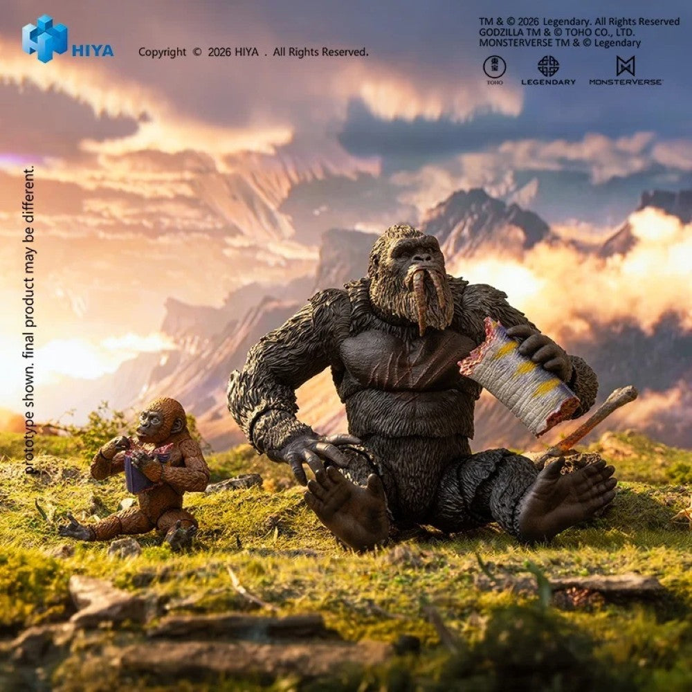 Kong & Suko 6.3" Hiya Toys Action Figure Exquisite Basic AE Exclusive Set featuring two figures in a mountain scene