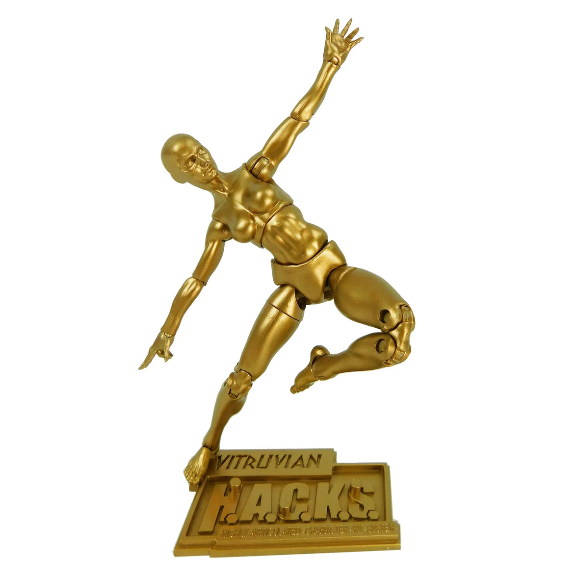 Gold Female Blank Action Figure 10th Anniversary Vitruvian H.A.C.K.S. new in box by Boss Fight Studio Llc