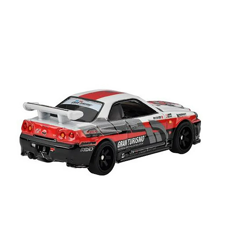 Hot Wheels Premium 1:64 scale Nissan Skyline GT-R Gran Turismo 7 diecast car by Mattel with authentic race details