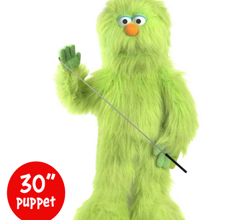 Silly Puppets Zonk Green Monster Puppet - 30