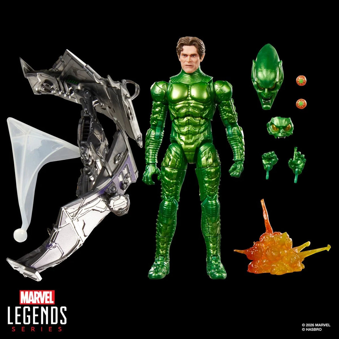 Green Goblin Spider-Man: No Way Home Deluxe Action Figure by Hasbro Marvel Legends 6 Inch with accessories
