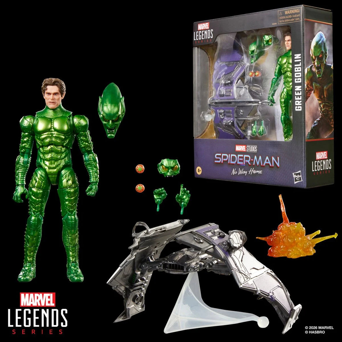 Green Goblin Spider-Man: No Way Home Deluxe Action Figure by Hasbro Marvel Legends 6 Inch