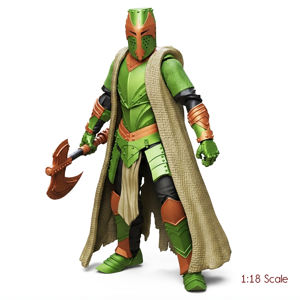 Ascension Vanguard Hero - Vitruvian H.A.C.K.S. 1:18 Scale Action Figure green armored warrior Boss Fight Studio Llc