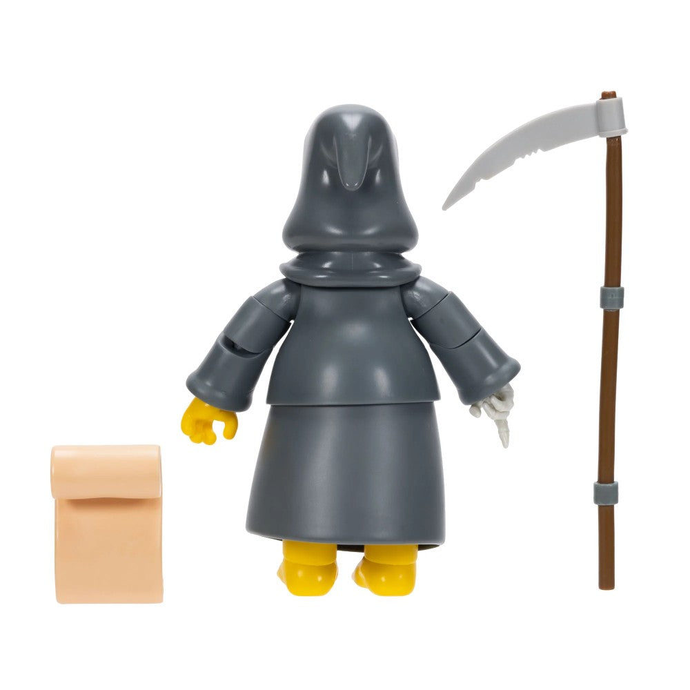 Grim Reaper Homer Deluxe Action Figure The Simpsons 5" Treehouse of Horror by Jakks Pacific with scythe and scroll accessory