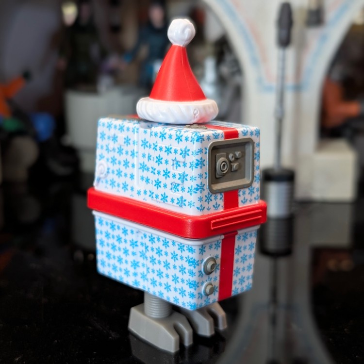 Gronk Blue Christmas Present Loose Star Wars Action Figure