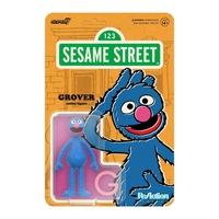 Sesame Street ReAction Figures Wave 5 - Grover 3.75" Collectible Action Figure