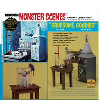 DENCOMM Monster Scenes Gruesome Goodies Limited Edition Model Kit - 55th Anniversary with snap-together horror lab pieces