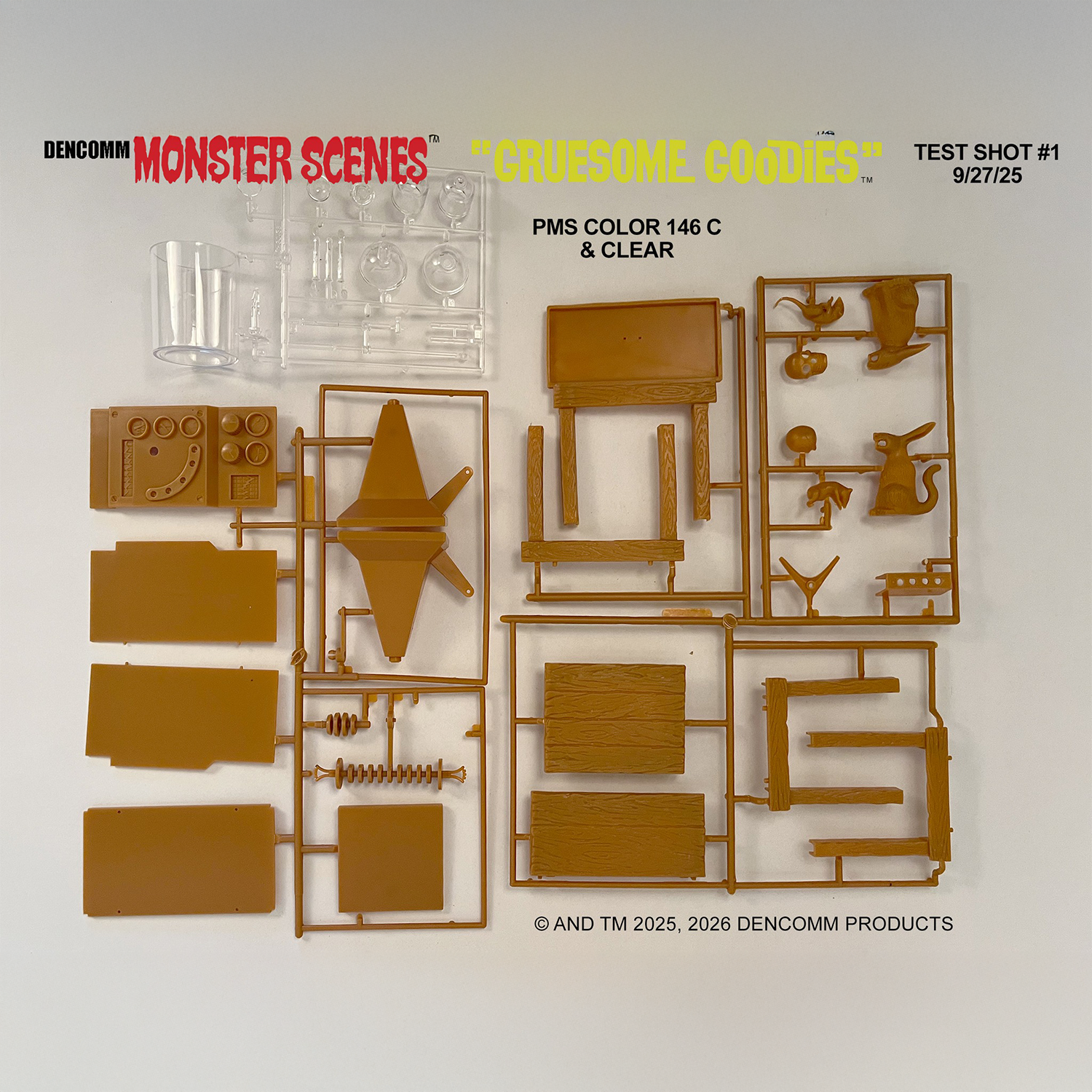 DENCOMM Monster Scenes Gruesome Goodies Limited Edition Model Kit - 55th Anniversary with detailed plastic parts by Monster Scenes