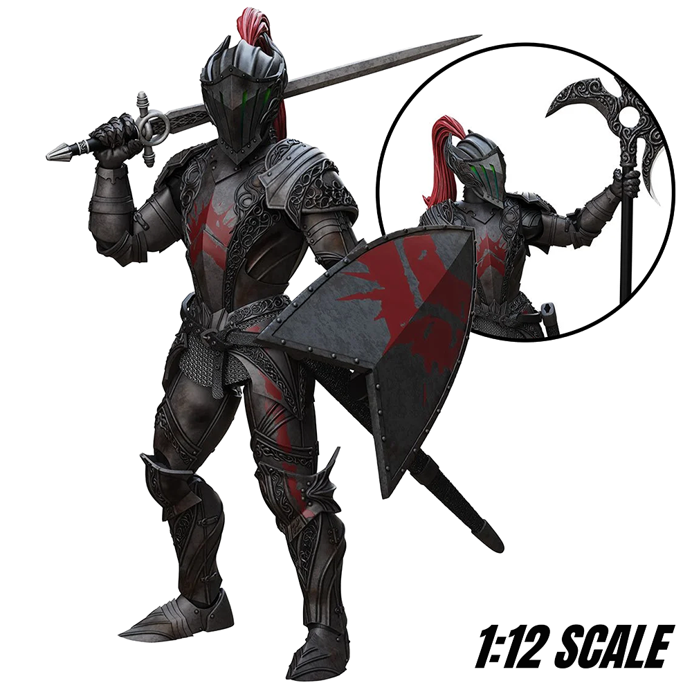 Dire Knight 6" Boss Fight Studio Action Figure Epic HACKS Articulated armored knight with sword and shield
