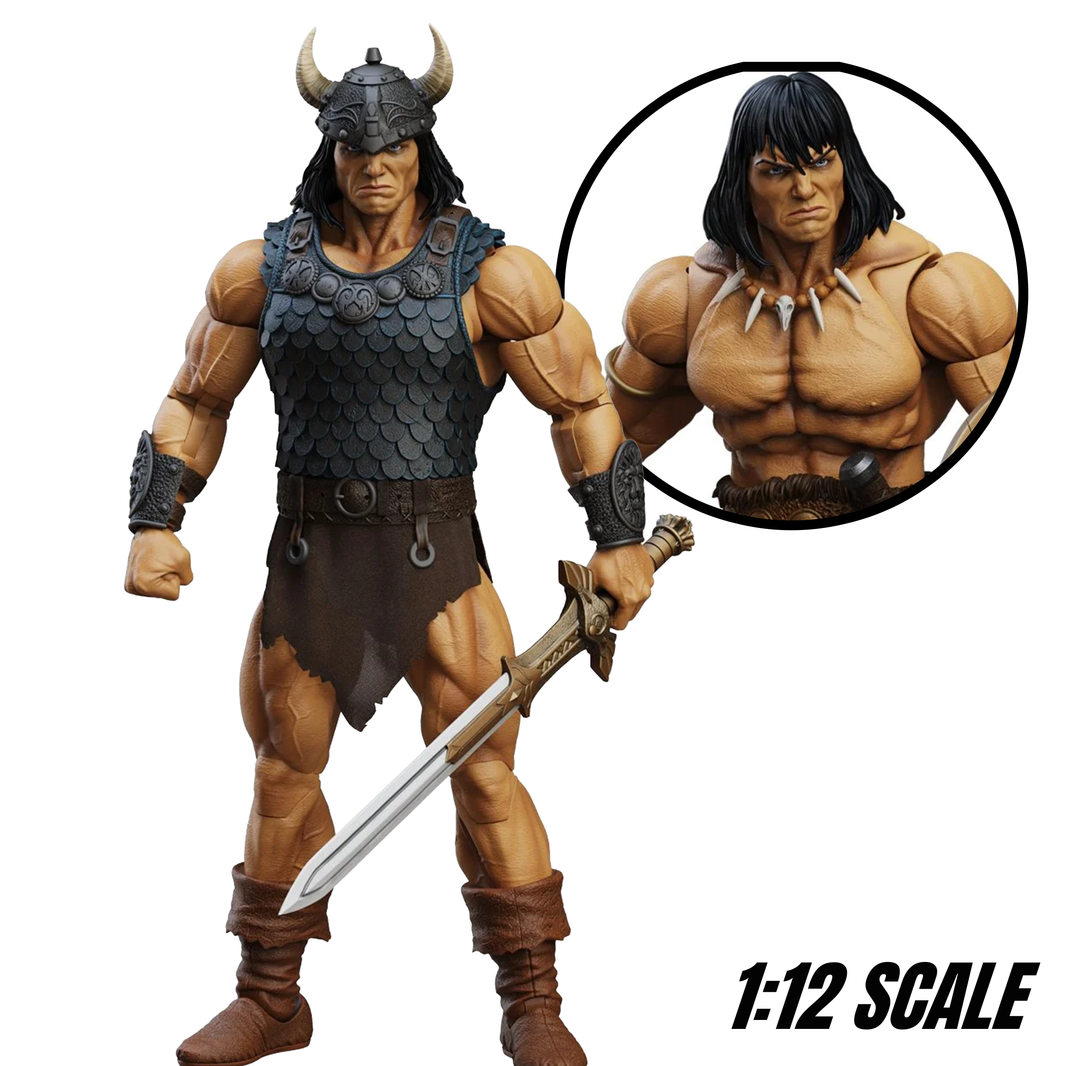 Conan Reaver of the Black Coast 6" Boss Fight Figure Epic HACKS by Boss Fight Studio horned warrior with sword