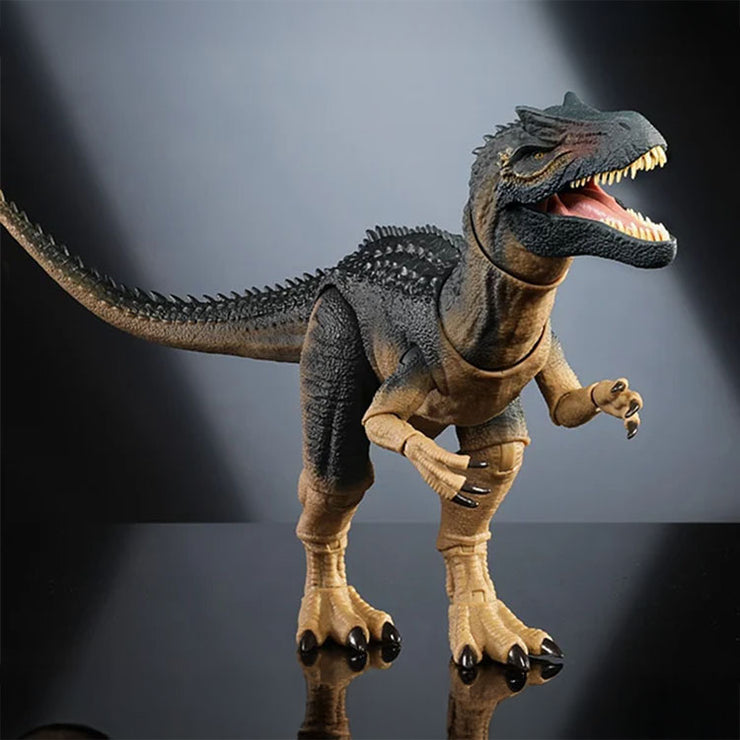 Mattel Hammond Collection Allosaurus dinosaur figure with articulated limbs and lifelike details in action pose
