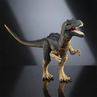 Mattel Jurassic World Allosaurus figure with articulated limbs and lifelike design from the Hammond Collection series