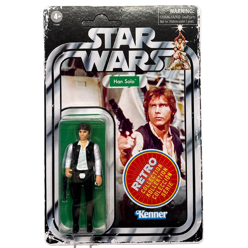 Han Solo Star Wars Retro Collection Action Figure in case ANH by Kenner sealed in package