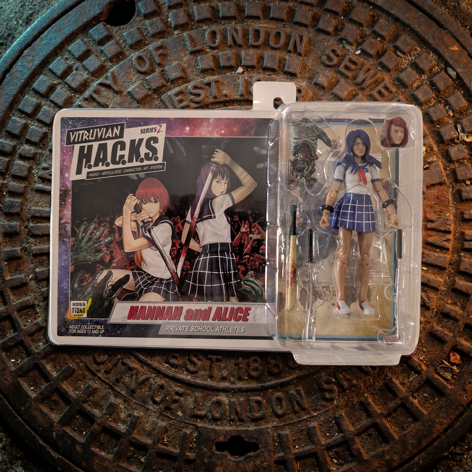 Vitruvian H.A.C.K.S. Zombie Land Complete Set Diorama and 10 Z-Series Action Figure Lot
