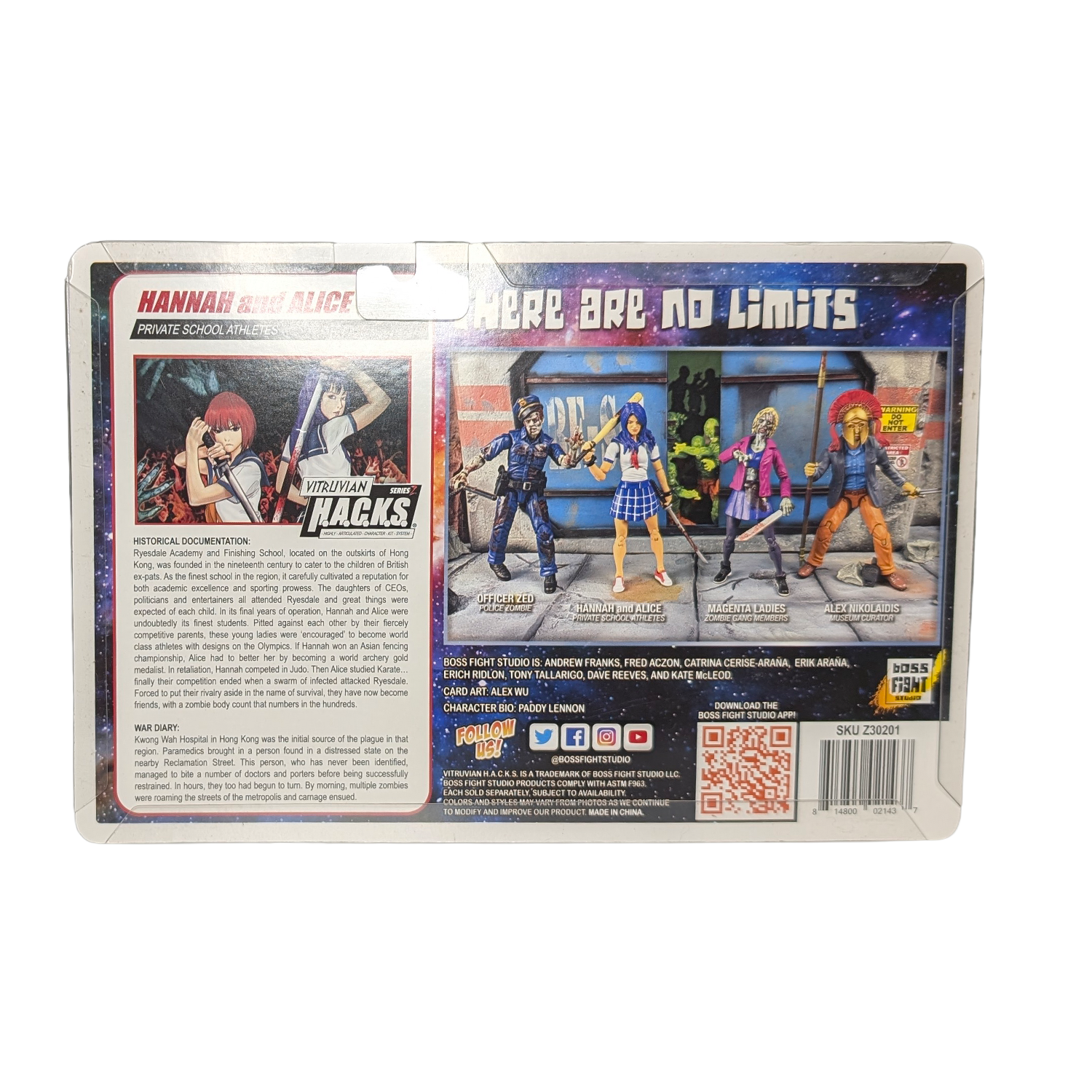 Hannah and Alice Private School Athletes Vitruvian HACKS Series 1 Action Figure 1:18 Scale