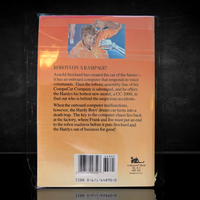 87 Program for Destruction - The Hardy Boys Paperback Book - Vintage 1987 (SqPeach/Yel)