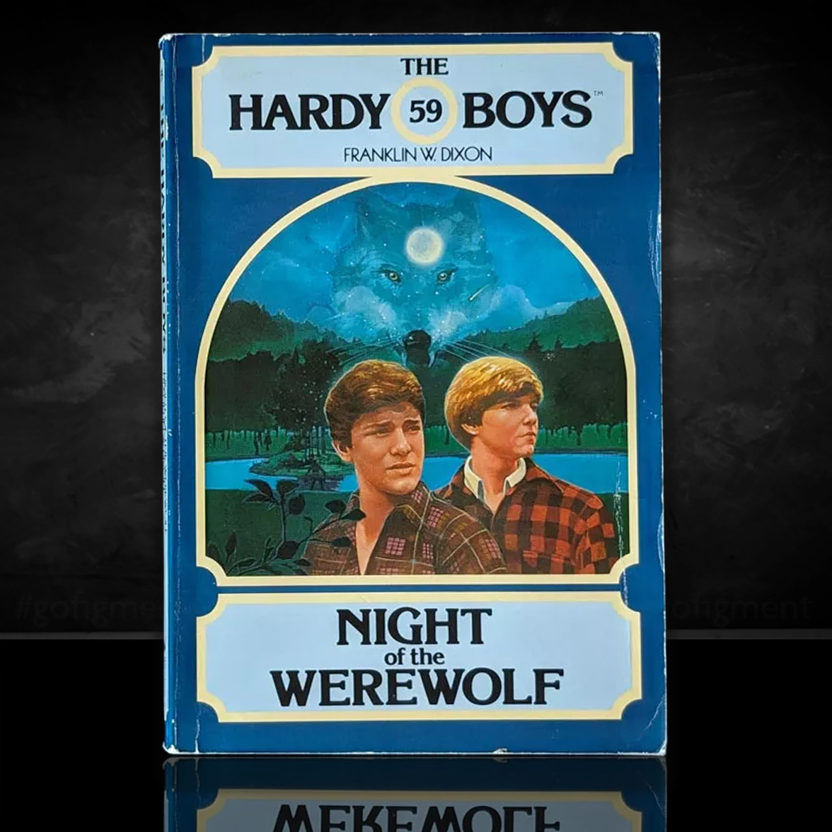 Image of a Hardy Boys Paperback book featuring 59 Night of the Werewolf - The Hardy Boys Paperback Book - Vintage 1979