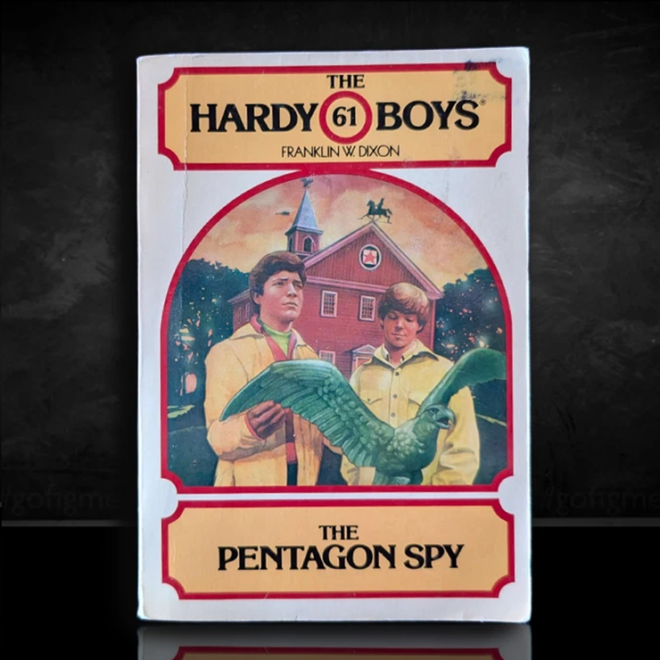 Image of a Hardy Boys Paperback book featuring 61 The Pentagon Spy - The Hardy Boys Paperback Book - Vintage 1980