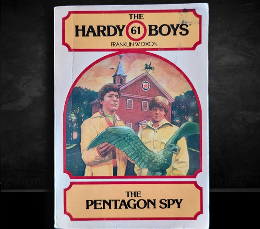 Image of a Hardy Boys Paperback book featuring 61 The Pentagon Spy - The Hardy Boys Paperback Book - Vintage 1980