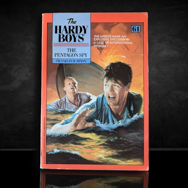 Image of a Hardy Boys Paperback book featuring 61 The Pentagon Spy - The Hardy Boys Paperback Book - Vintage 1980