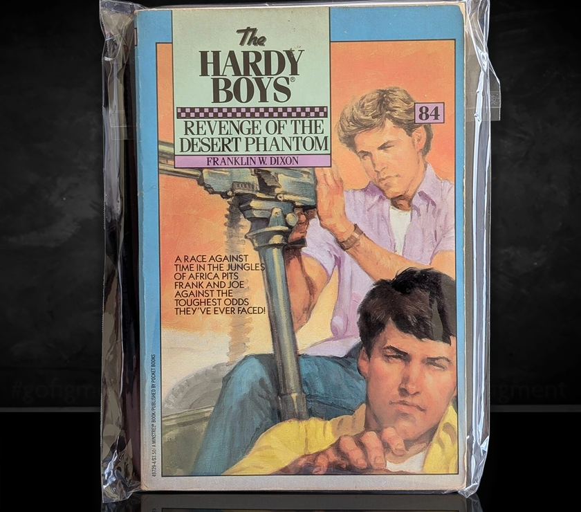 Image of a Hardy Boys Paperback book featuring 83 The Swamp Monster - The Hardy Boys Paperback Book - Vintage 1987