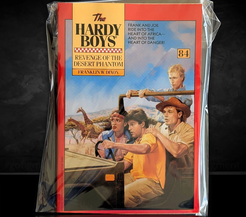 Image of a Hardy Boys Paperback book featuring 83 The Swamp Monster - The Hardy Boys Paperback Book - Vintage 1986