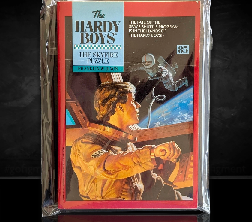 Image of a Hardy Boys Paperback book featuring 83 The Swamp Monster - The Hardy Boys Paperback Book - Vintage 1988