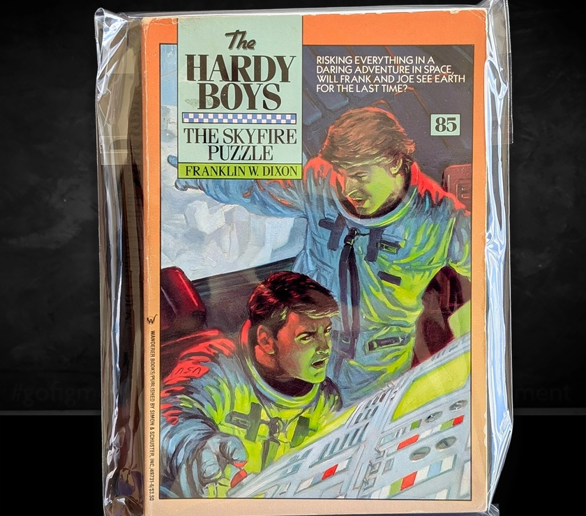 Image of a Hardy Boys Paperback book featuring 83 The Swamp Monster - The Hardy Boys Paperback Book - Vintage 1989