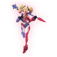 Harley Quinn 6-Inch Model Kit - DC Champion Class CC04 Blokees posed with mallet