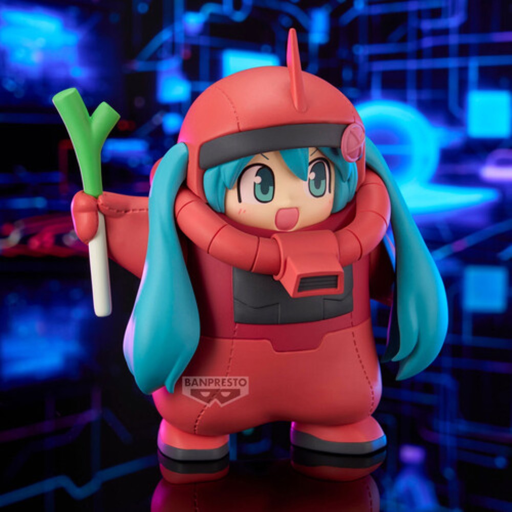 Hatsune Miku Gundam 45th Anniversary Char's Zaku Costume Figure Banpresto Statue