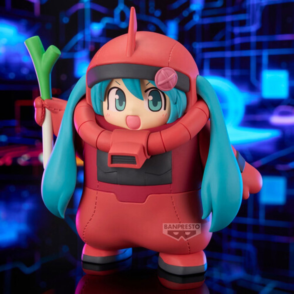 Hatsune Miku Gundam 45th Anniversary Char's Zaku Costume Figure Banpresto Statue