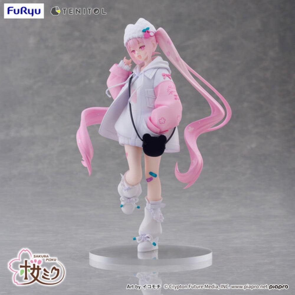 Hatsune Miku Tenitol Sakura Miku Cool Style Figure by FuRyu