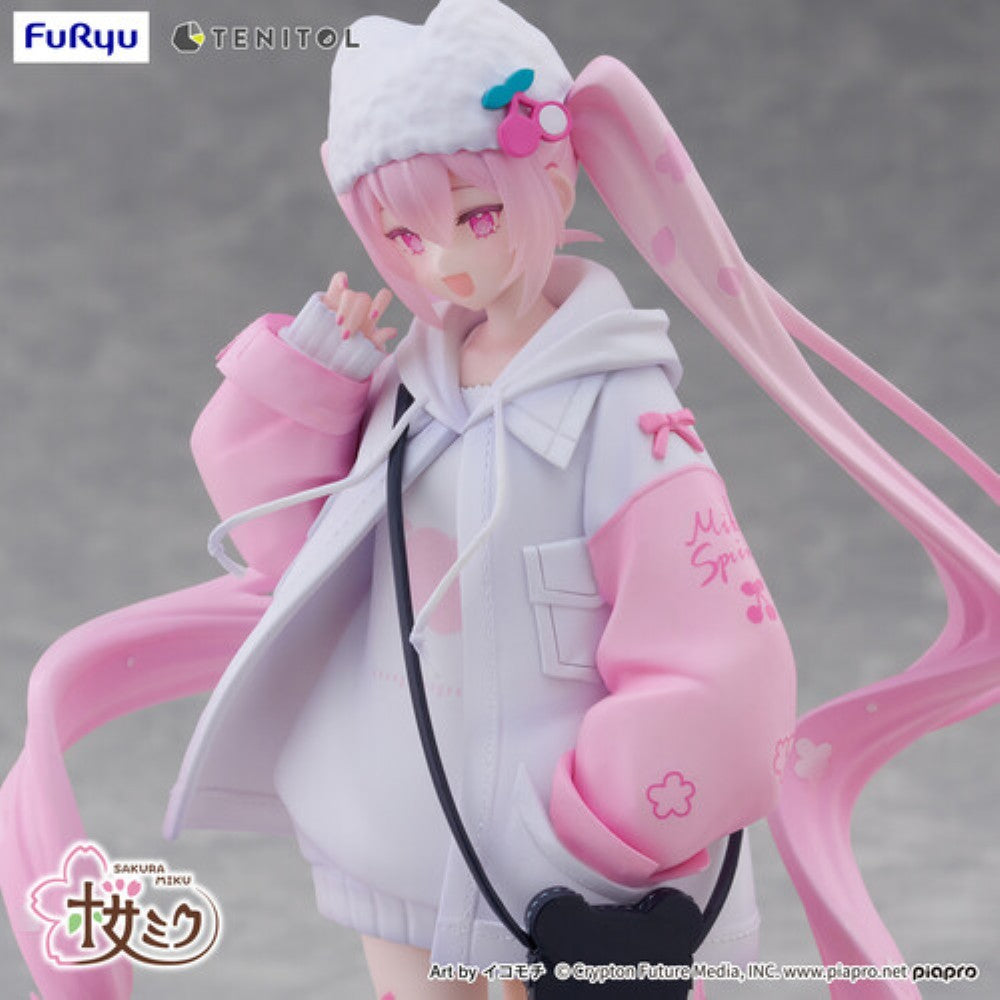 Hatsune Miku Tenitol Sakura Miku Cool Style Figure by FuRyu