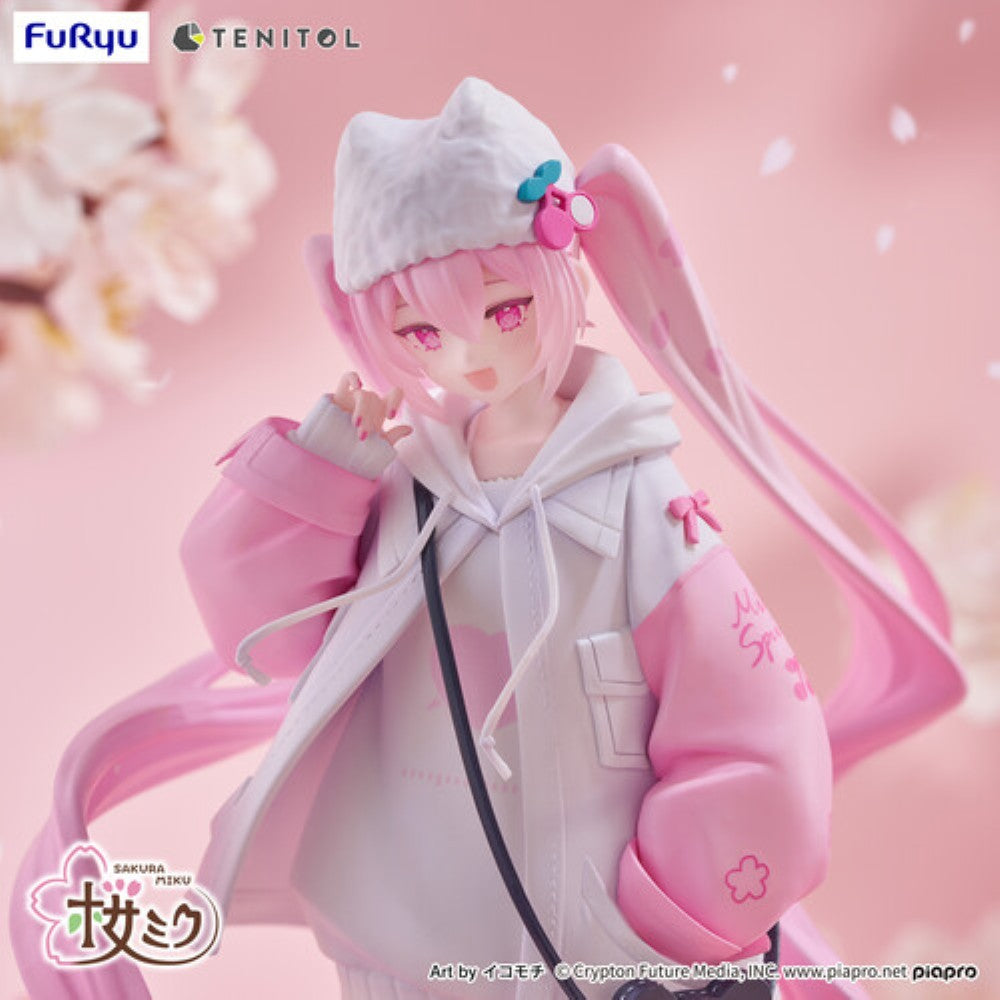 Hatsune Miku Tenitol Sakura Miku Cool Style Figure by FuRyu