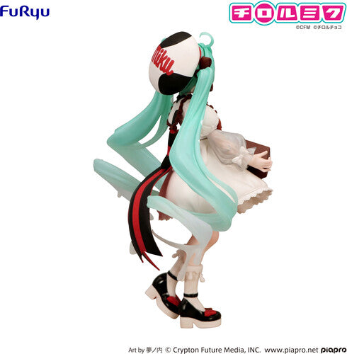 Hatsune Miku x TIROL Choco: Milk Chocolate Version – Trio-Try-iT Statue by Banpresto new in box with detailed pastel dress and flowing teal hair