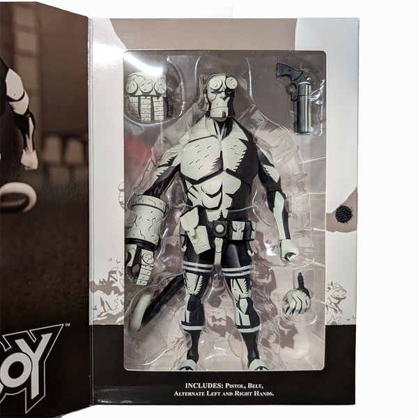 Hellboy Black and White 1:12 Scale Action Figure - Entertainment Earth Exclusive by Boss Fight Studio 7.5 Inches