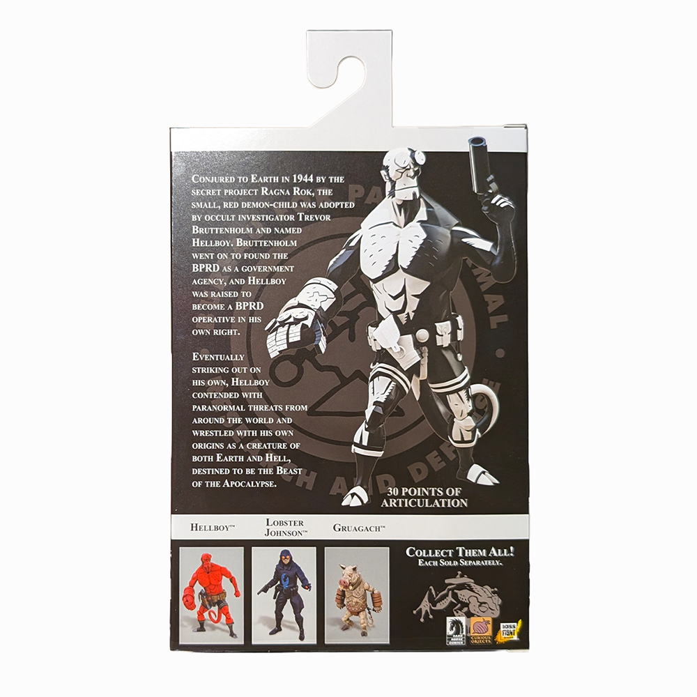 Hellboy Black and White 1:12 Scale Action Figure - Entertainment Earth Exclusive by Boss Fight Studio 7.5 Inches