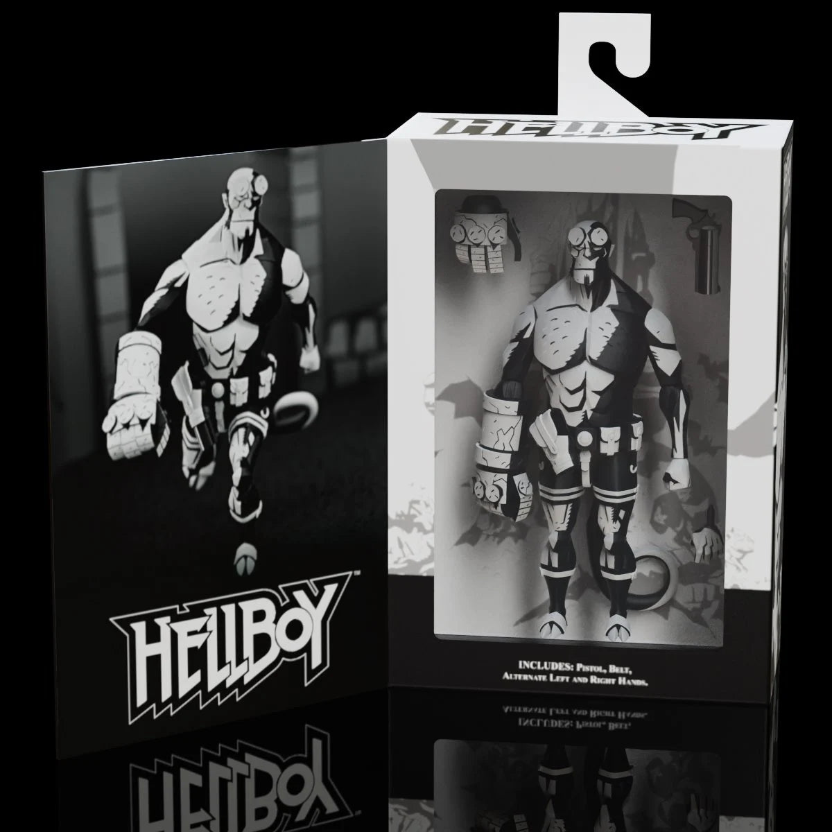 Hellboy Black and White 1:12 Scale Action Figure - Entertainment Earth Exclusive by Boss Fight Studio 7.5 Inches boxed