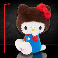 Hello Kitty as Monchhichi in Overalls Collaboration Plush 7.8" Limited Edition