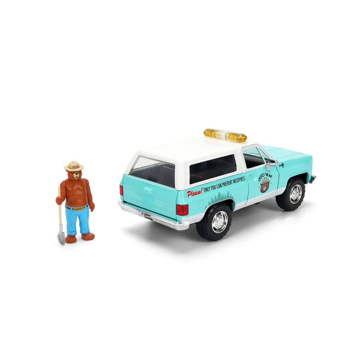 Smokey Bear 1980 Chevy Blazer 1:24 Scale Die-Cast Metal Vehicle with Figure by Jada Toys