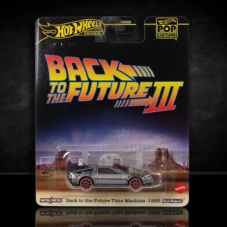 Time Machine 1955 Back to the Future Part III Hot Wheels Premium Pop Culture Diecast Car