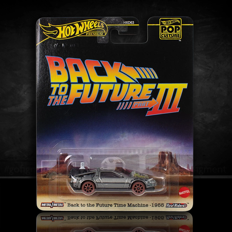 Time Machine 1955 Back to the Future Part III Hot Wheels Premium Pop Culture Diecast Car